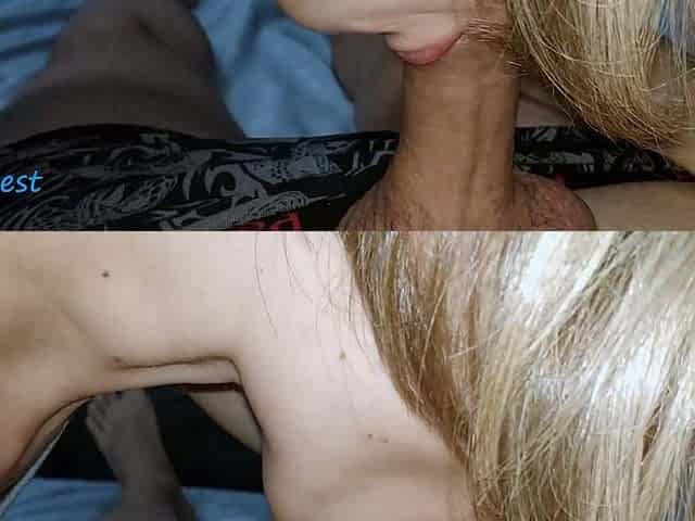 Lover Cummed Copiously in My Hot Wife's Mouth