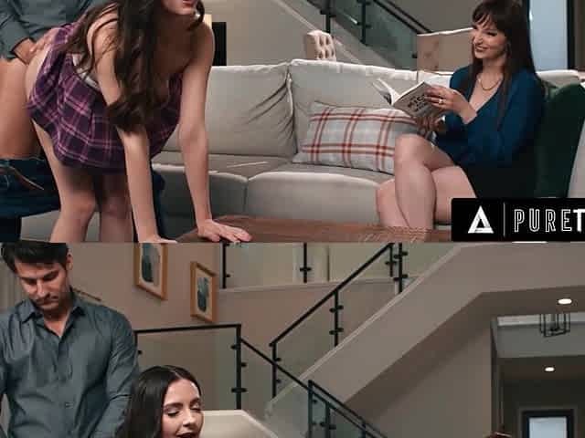 PURE TABOO Pervert Man FREE USES Babysitter Serena Hill In Front Of His Wife Lexi Luna