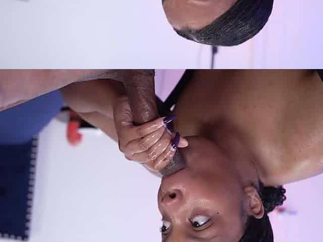 Ebony naked MILF rough sex