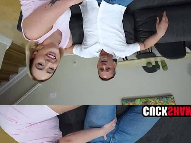 Cuckold hubby sharing his super slutty wife