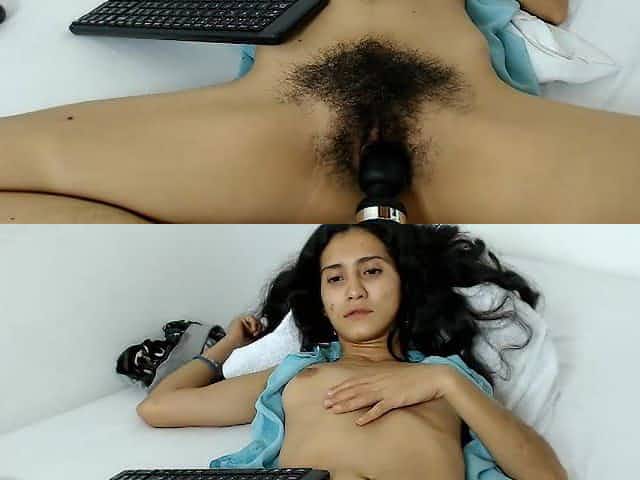 Slim hairy latina bush and armpits