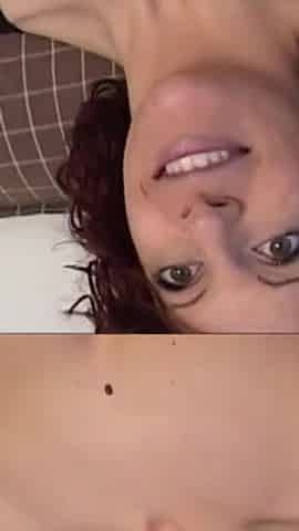 Big ass chick fucked in threesome double penetration