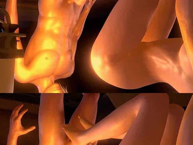 Tifa Is Giving Cloud a Footjob - Final Fantasy