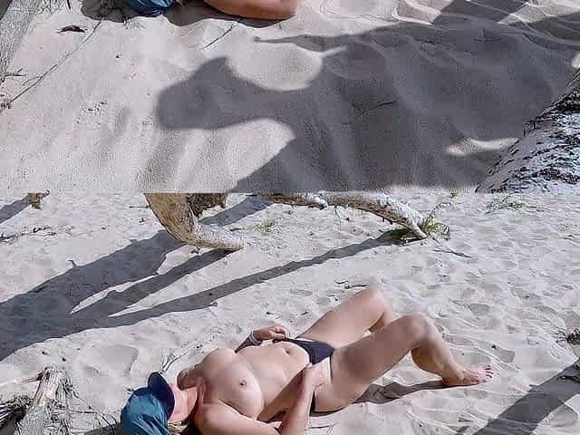 I was dreaming about naked session on the beach, so I asked a stranger to shoot me, I recorded it also