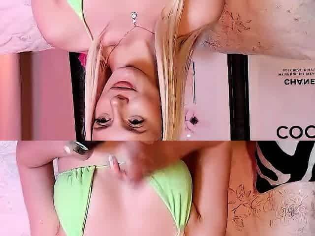 Lovely Blonde With Tight Pussy Masturbate Solo