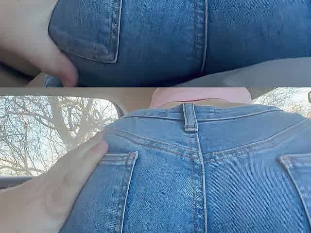 Making Stepbrother Cum with My Nifty Butt in Taut Jeans