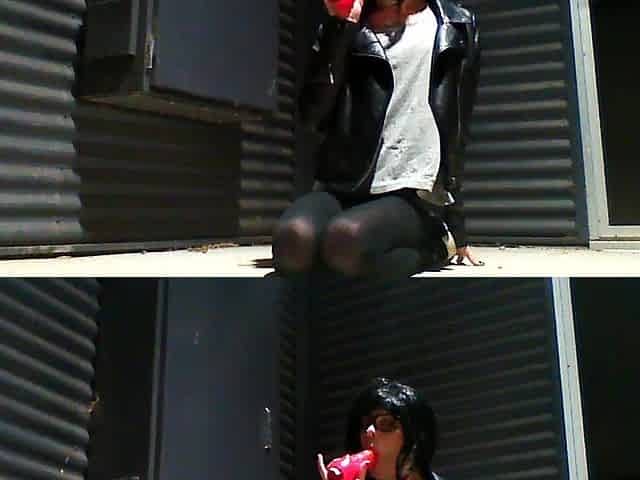 Public risky sissy business