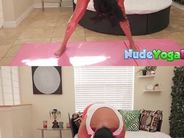 Curvy mother I'd like to fuck Abi James Hawt Naked Yoga and Masturbation