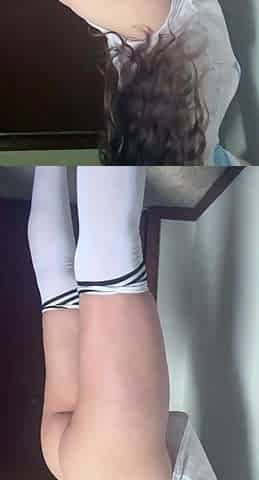Lovely Amateur teen brunette masturbating outdoor