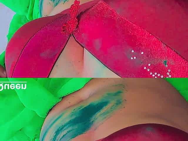 Holi Wale Din Indian Desi Bhabhi Fucking by Husband Boss in Holi Day Full Clear Hindi Audio