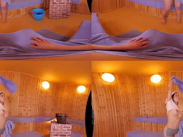 Secret Sex with Sweaty and Busty Female Sauna Attendant - SodCreate
