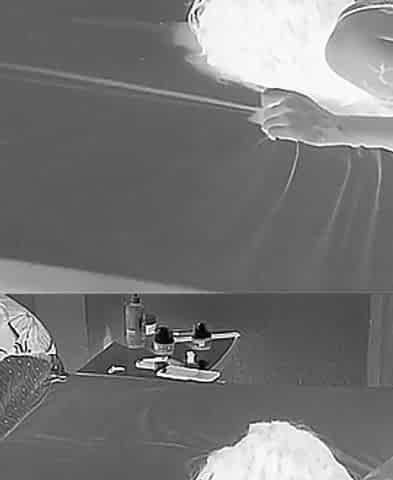 Slut on Her Knees Eating Cock Drooling Full of Saliva