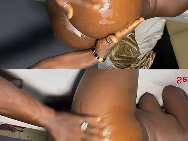 Hawt black enjoying doggy