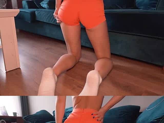 Skinny and tall chick shows off her young body and rides a dildo