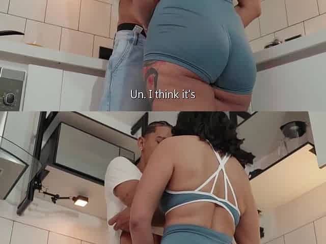 Big-bottomed Milf Fucks Her Stepson In Her Kitchen