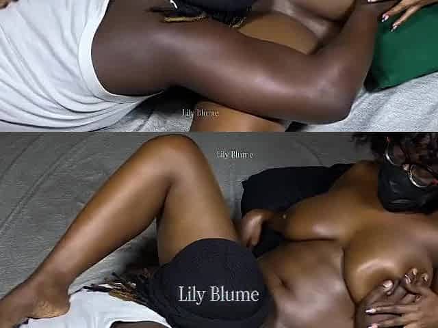 Large booty black secretary bangs colleague after work