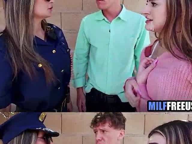 GF free used by BF and his police step mama