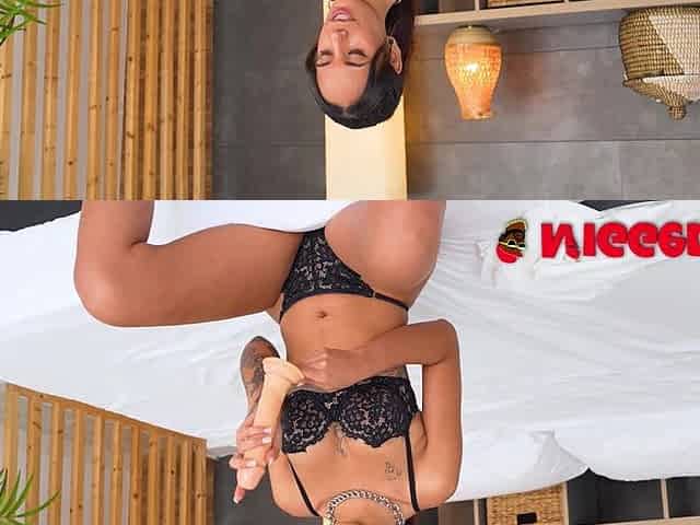 The Delicate Beauty Is an Insatiable Little Slut. Isa Metible Adoring a Black Cock in Fakings Black Fix