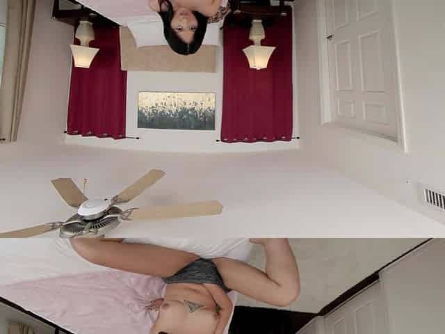 Stepdad Watches Asian Stepdaughter Getting Dressed