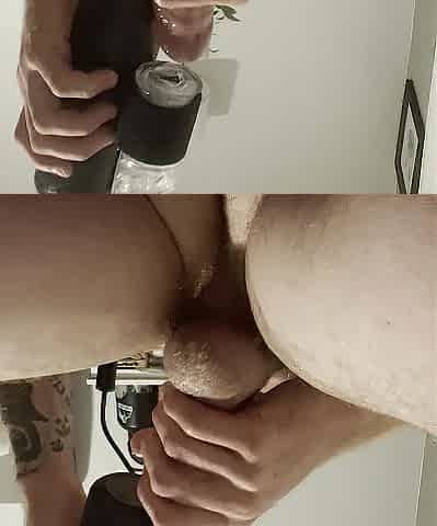 The Handy Automatic Stroker Makes Me prematurely Cum then Drains my balls multiple times (1st time Using it)