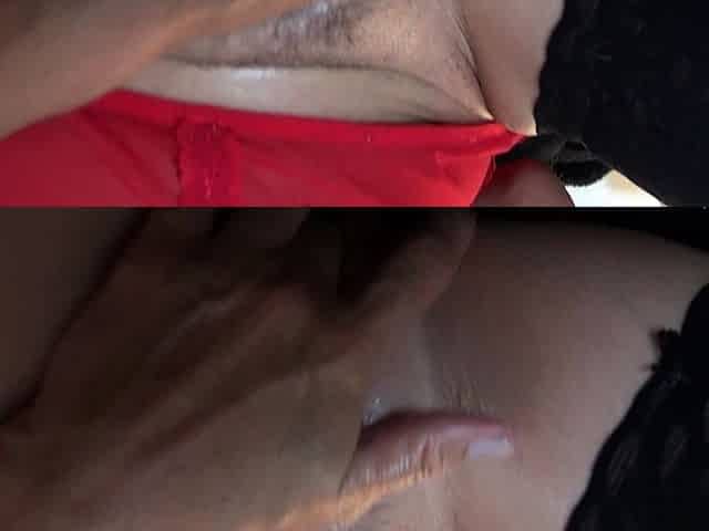 Homemade amateur riding cock cumshot swallow in lingerie