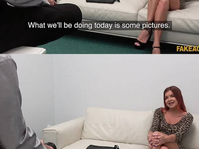 Renata Fox's Wild Redhead Passion in Office