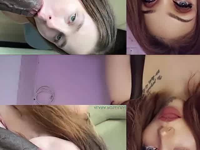 Try her 1st large ebony dong, BBC all the way down