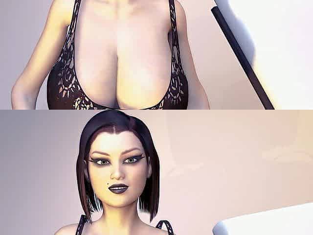 Tiny Large Boob Emo Teenager Grows Massive Bazookas - Breast Expansion Inflation