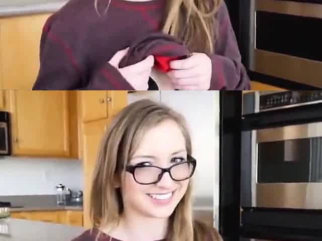 big tits sweet young stepdaughter sucking and fucking big co