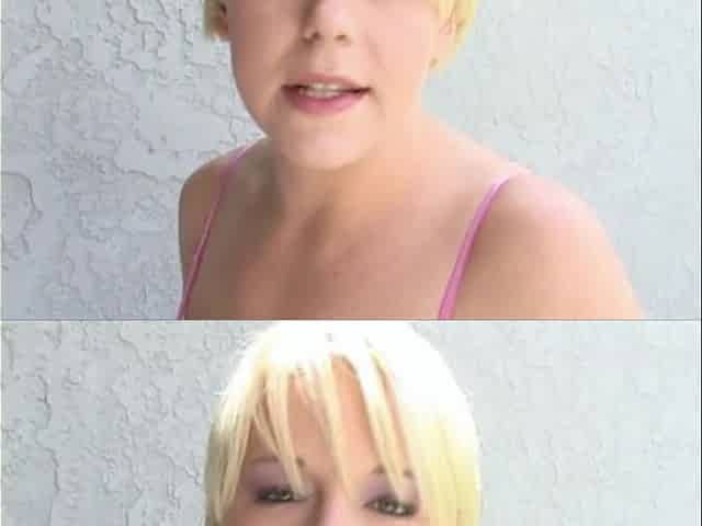 Blonde Babe Cock Sucker Slut Enjoys Huge Cock and Cums