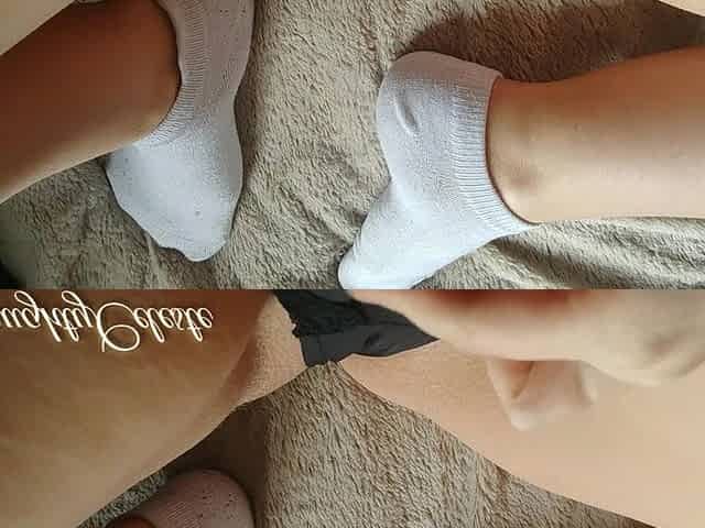 Short Masturbation After Fitness with White Socks