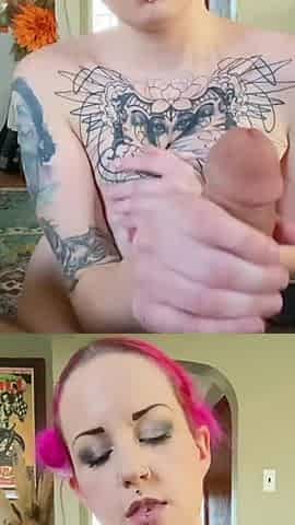 Handjob with facial