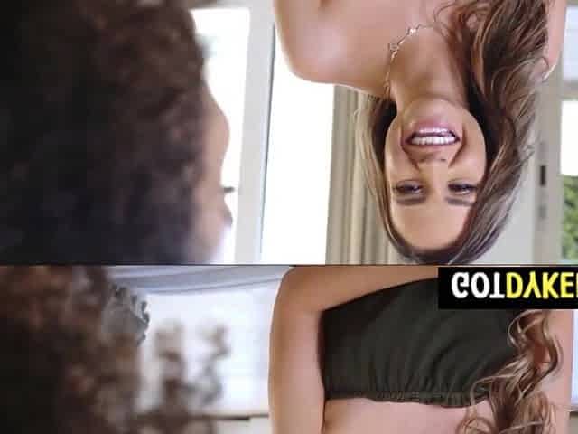 Lewd mother i'd like to fuck hits on youthful black beauty