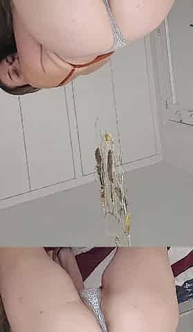 Sucking my teats and masturbating