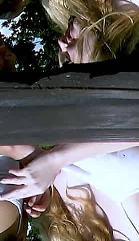 Lesbian Outdoor Sex with Sex Toys