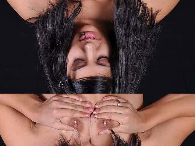Paris Pinches Milk Out Her Lactating Nipples