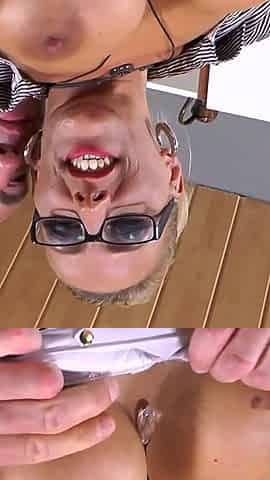 Lana Vegas gets her horny pussy fucked in the kitchen