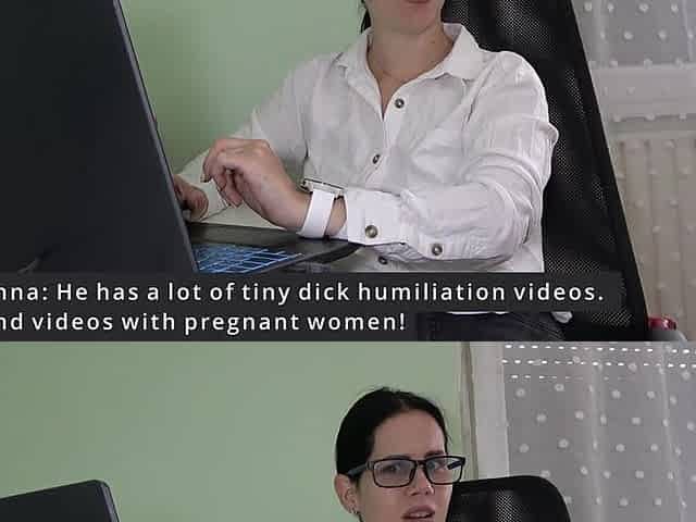 Beautiful Anna Humiliates Her Boss's Tiny Cock