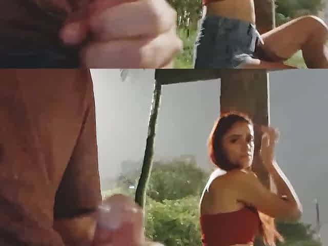 I took a chance and masturbated next to a nice-looking redhead at the bus stop.