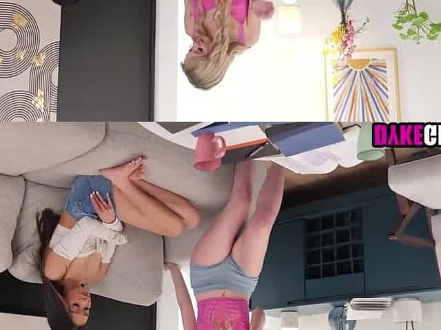 Youthful oriental tempted by lez ally - Teen lesbo porn