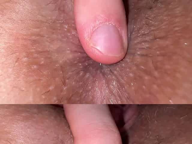 Closeup ass licking and anal with hot blonde teen