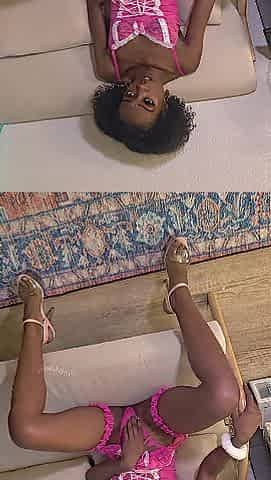 Wicked Abode Maid Masturbates and Bangs her Booty on the Sofa in High Heels