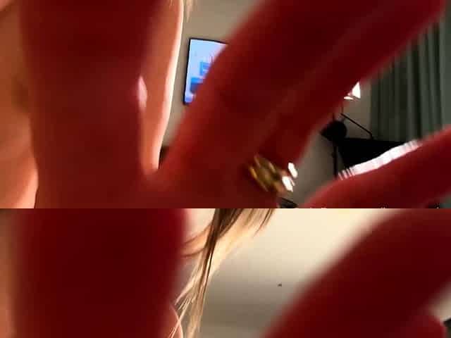 Two hot busty babes hardcore anal threesome