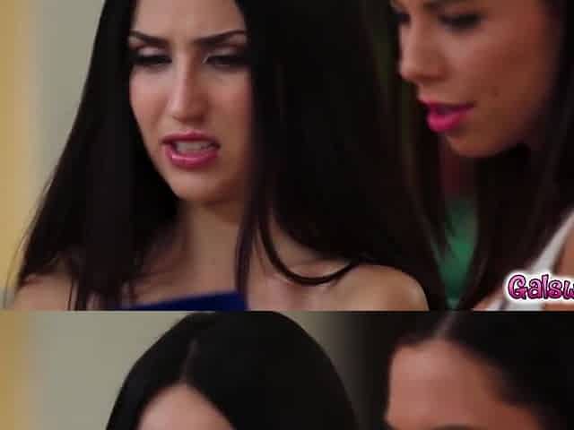Jade And Aidra Caught Fucking By Their Stepmoms