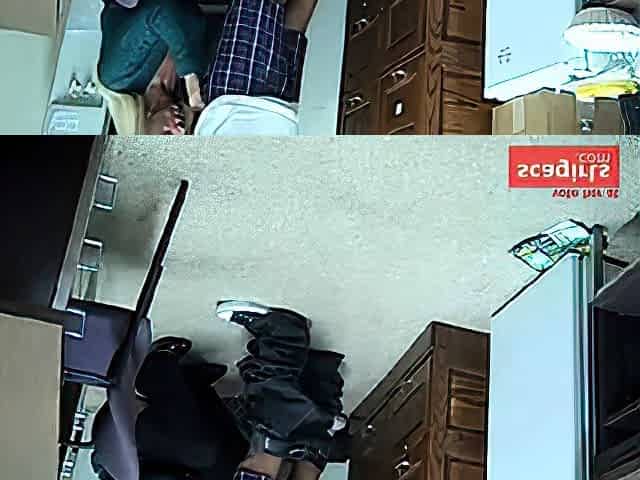 mature givin head in office boss