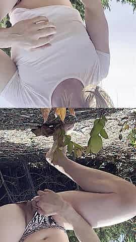 Public fumble becomes raw wang groan with pissing unleashed