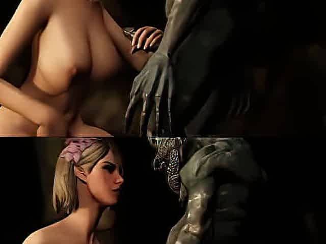 [4K] Watching Her Sister Fuck Goblins