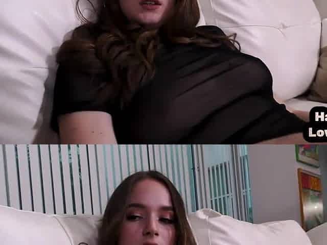 Tugjob girlfriend rubbing love button previous to stroking pov bf