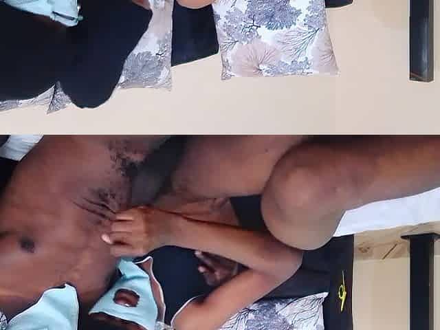 Ebony tiny black love giant schlong