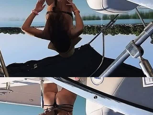 Public Masturbation on a Boat - Hot Solo Female Orgasm